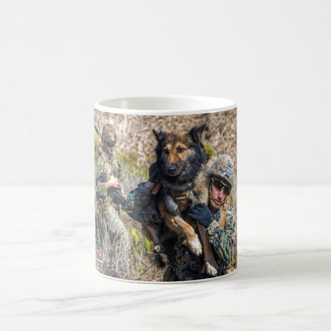 US-MILITÄRISCHER ARBEITSHUND KAFFEETASSE (Mittel)