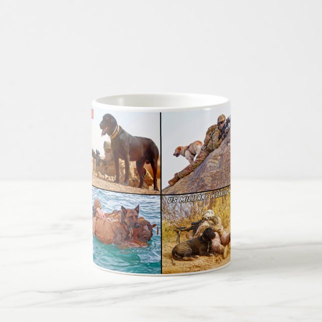 US-MILITÄRISCHER ARBEITSHUND KAFFEETASSE (Mittel)