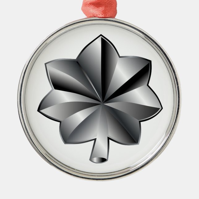 US-Militärstab - Oberstleutnant Ornament Aus Metall (Vorne)