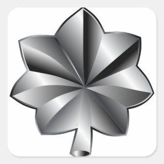US-Militärstab - Oberstleutnant Quadratischer Aufkleber