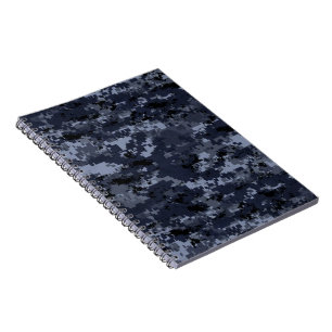 US Military Blue Camouflage Notebook-Planer Notizblock