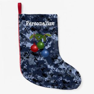 US Military Blue Camouflage Weihnachtslager mit Or Kleiner Weihnachtsstrumpf