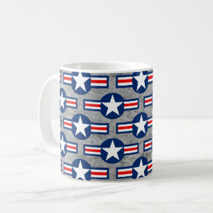 US MILITARY ROUNDEL - Graue Camouflage Kaffeetasse