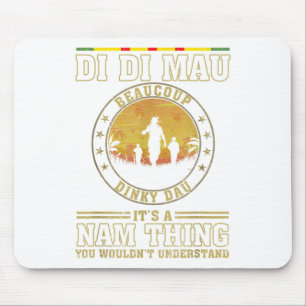 US Military Vietnam War Vets Gift Di Mau Dinky Mousepad