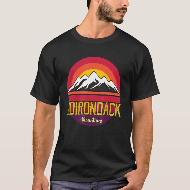 Us Mountain Souvenir Adirondack Parco Civico-Ciani T-Shirt (Vorderseite)