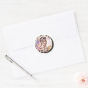 US-Münze Penny Runder Aufkleber