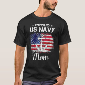 Us Na Vy Stolz Muttertag Mama Veteranentag T-Shir T-Shirt