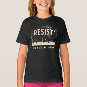 US-Nationalpark-Widerstands-Bison-Büffel T-Shirt
