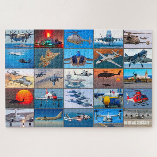 US NAVAL AIRCRAFT "MONTAGE" PUZZLE (Horizontal)