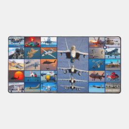 US NAVAL AIRCRAFT "MONTAGE" SCHREIBTISCHUNTERLAGE