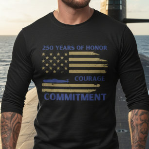 US Navy 250. Jubiläums-U-Boot-Ehren-T-Shirt T-Shirt