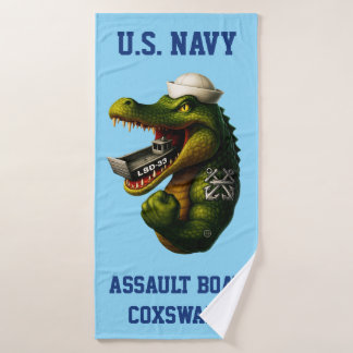 US Navy Assault Boat Coxswain Badehandtuch