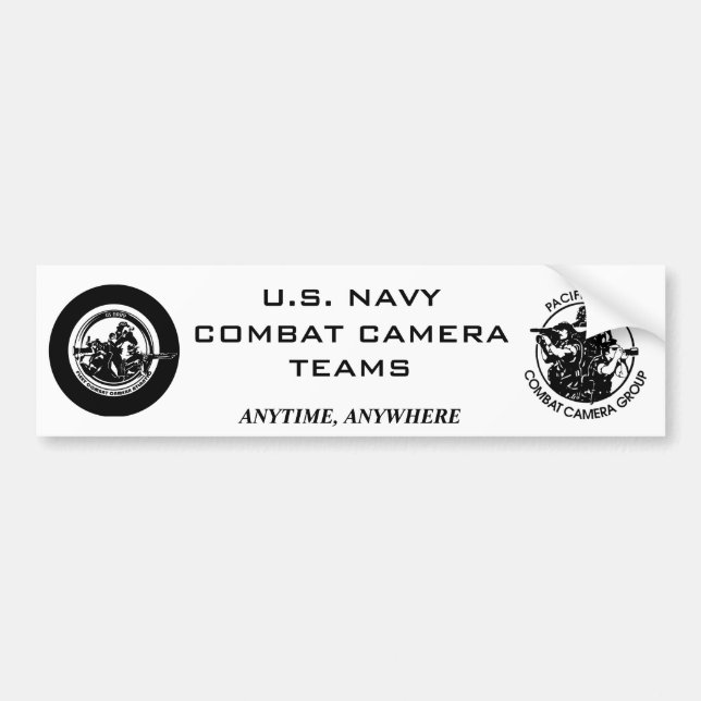 US-Navy Combat Camera Autoaufkleber (Vorne)