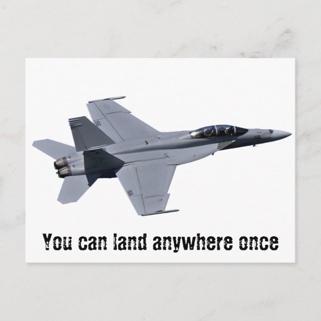 US Navy F-18 Super Hornet Postcard Postkarte (Vorderseite)