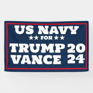 US-NAVY für Trump Vance 2024-Banner Banner