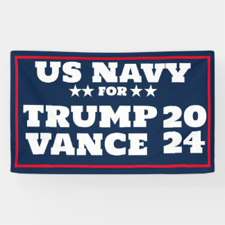 US-NAVY für Trump Vance 2024-Banner Banner