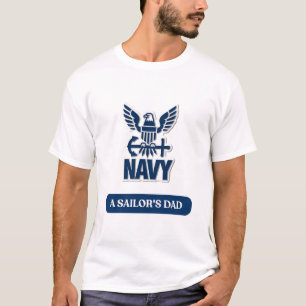 US Navy Matrosen-Vater T-Shirt – Stolz Navy Vater 