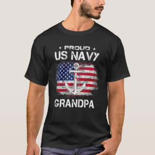 US Navy Proud Grandpa Proud US-Marine Großvater Ve T-Shirt