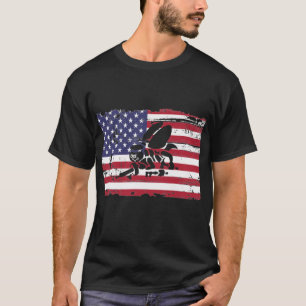 US Navy Seabes American Flag Seabee Logo T-Shirt