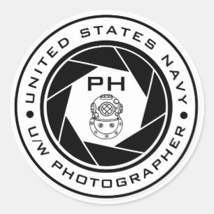 US Navy Underwater Fotograf PH Diver Sticker