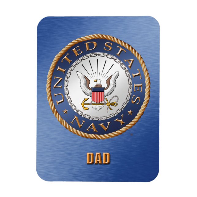US Navy Vater Flexible Foto Magnet (Vertikal)