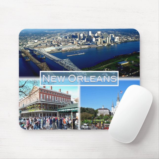 US New Orleans - Central Business District - Mousepad (Mit Mouse)