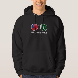 US-pakistanische Flagge Sonnenbrillen pakistanisch Hoodie