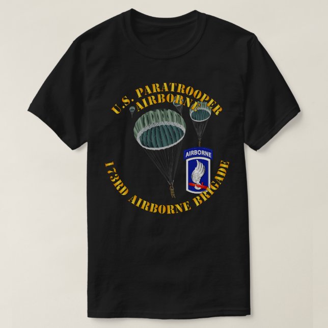 US Paratrooper 173. Bank T-Shirt (Design vorne)