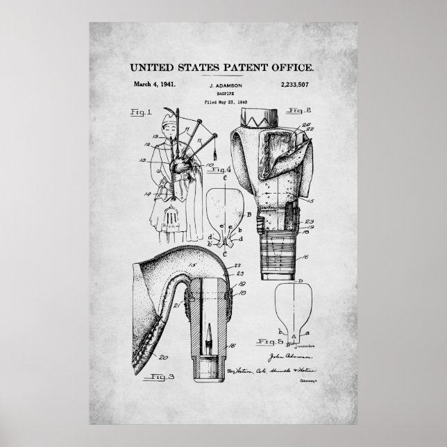 US-Patent - Bagpipe Poster (Vorne)