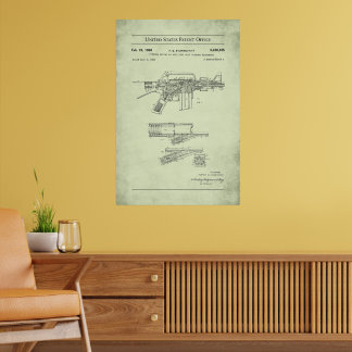 US-Patent - Colt Automatic Rifle Poster