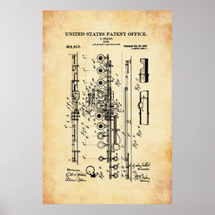 US-Patent - Flute Poster