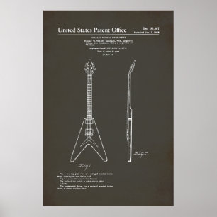 US-Patent - Gibson Flying V Poster