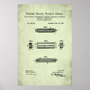 US-Patent - Harmonika Poster