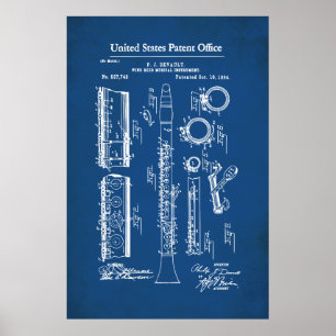 US-Patent - Klarinette Poster