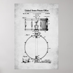 US-Patent - Snare Drum Poster