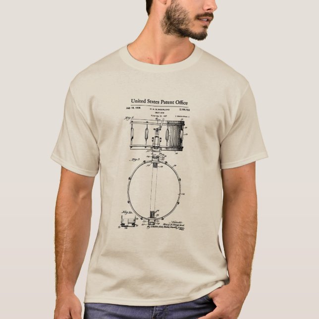US-Patent - Snare Drum T-Shirt (Vorderseite)