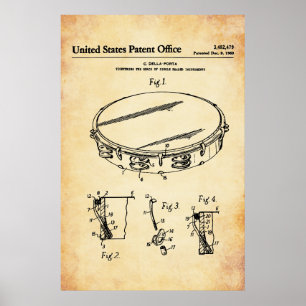 US-Patent - Tambourine Poster
