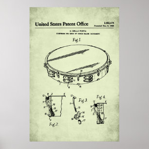 US-Patent - Tambourine Poster