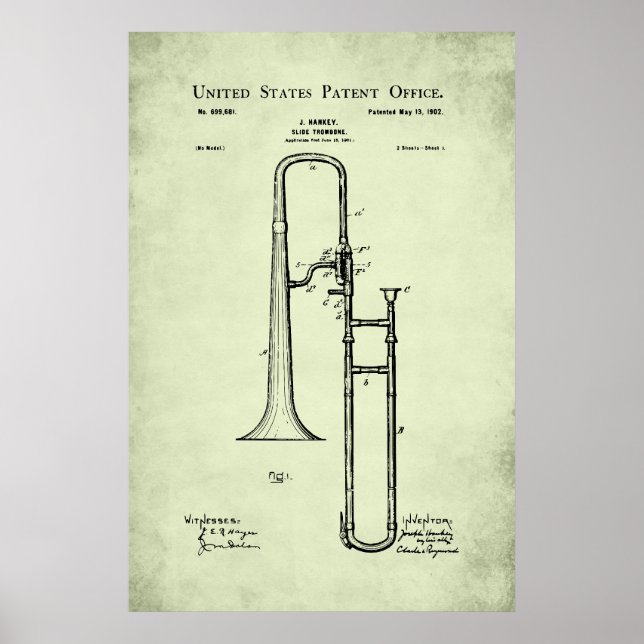US-Patent - Trombone Poster (Vorne)