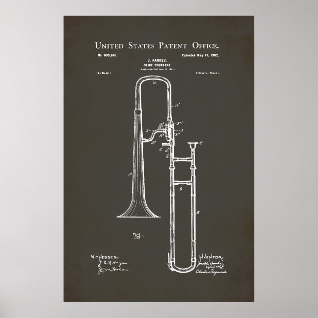 US-Patent - Trombone Poster (Vorne)