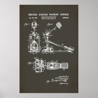 US-Patent - TrommelPedal Poster