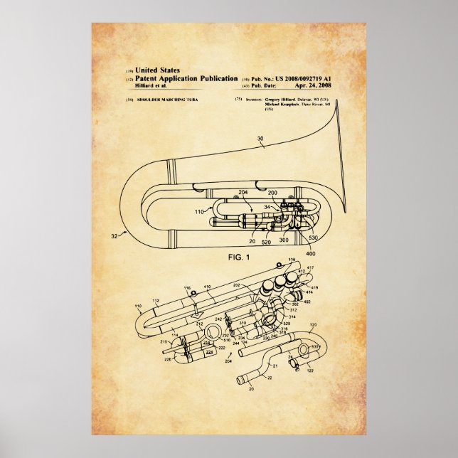 US-Patent - Tuba Poster (Vorne)
