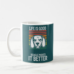US Patriot Beagle USA Flag Dog Kaffeetasse