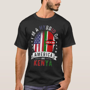 US Patriot Kenia Flagge Amerikanisch Kenianisch Ge T-Shirt