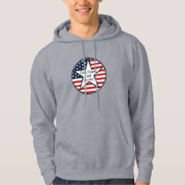 US-Patriot-Logo "God Zuhause Country" US-Flagge Re Hoodie