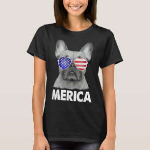 Us Patriotic Merica French Bulldog Dog T-Shirt