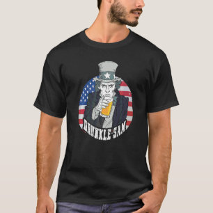 Us Patriotic Uncle Sam Drunkle Sam Beer 4. Juli T-Shirt