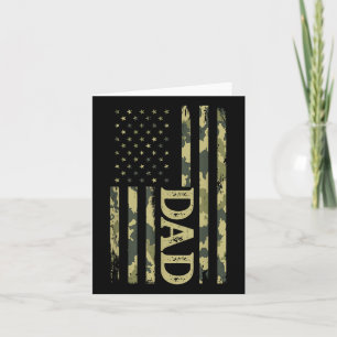 US Patriotic Vater Vathers Day American Flag 4. Karte
