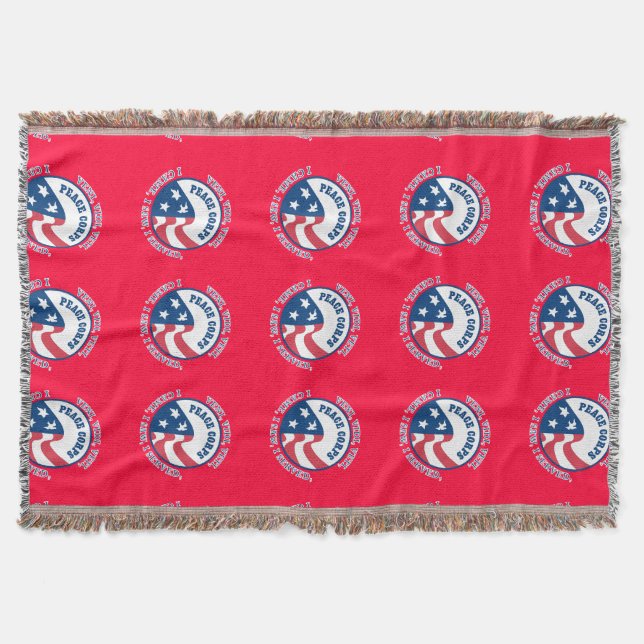 US Peace Corps VVV Throw Blanket Decke (Vorderseite)