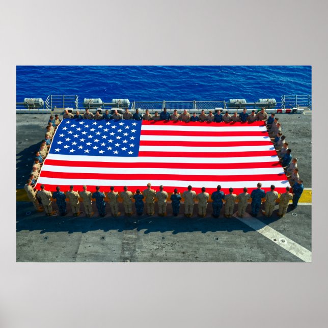 US-PERSONAL HONORING FLAG POSTER (Vorne)